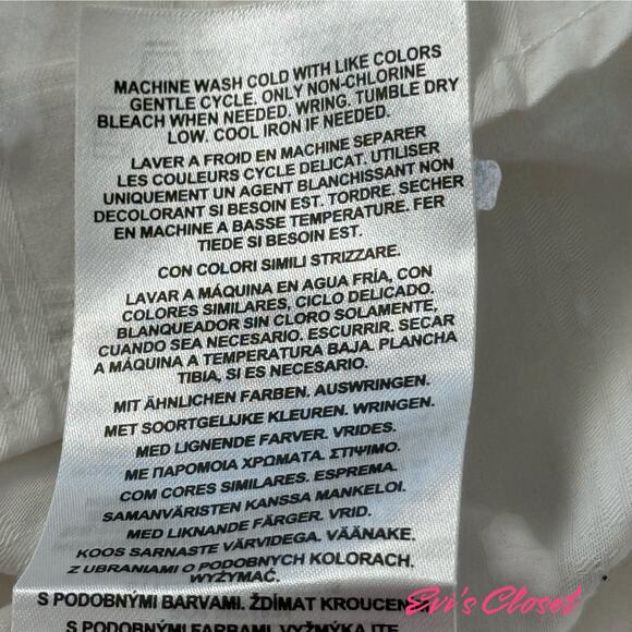 Guess Men's Long Sleeve Shirt Button Up Collared White in White Pattern XXL - Picture 8 of 10